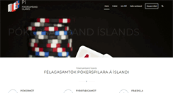 Desktop Screenshot of pokersamband.is